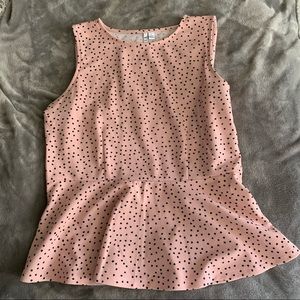 Elle Large Peplum Pink Top